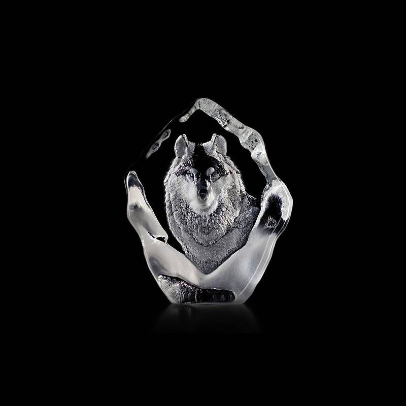 Mats Jonasson Crystal - WILDLIFE - Wolf medium - 33547 @ ohlala